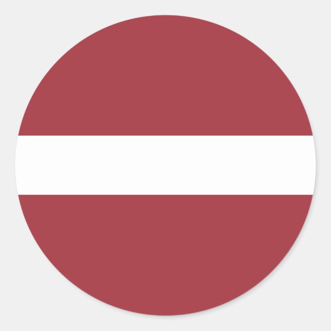 Sticker Rond Drapeau de Lettonie (Devant)