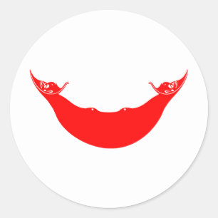 Sticker Rond Drapeau de l'île de Pâques