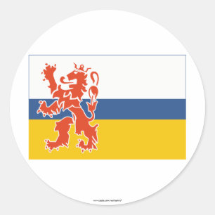 Sticker Rond Drapeau de Limbourg