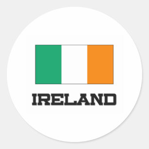 Sticker Rond Drapeau de l'Irlande