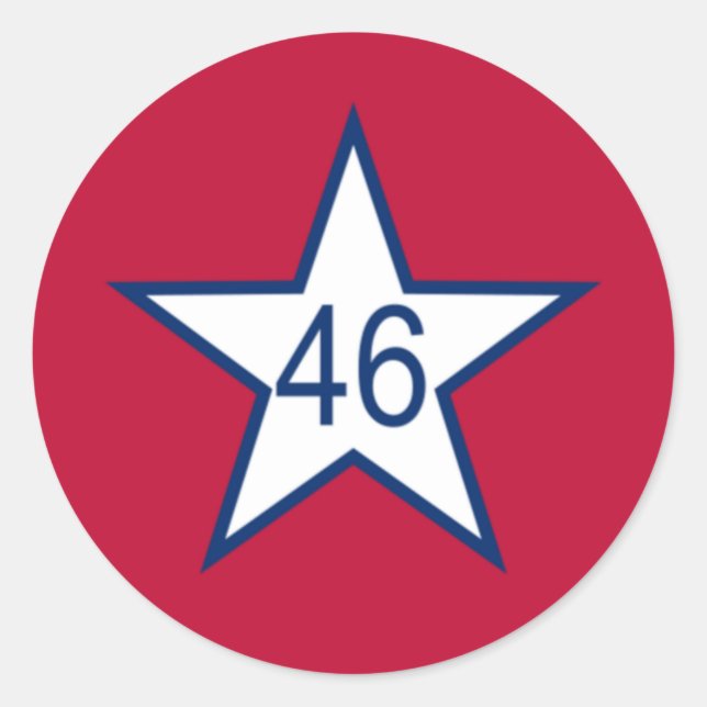 Sticker Rond Drapeau De L'Oklahoma (Devant)