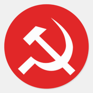 Sticker Rond Drapeau de l'URSS