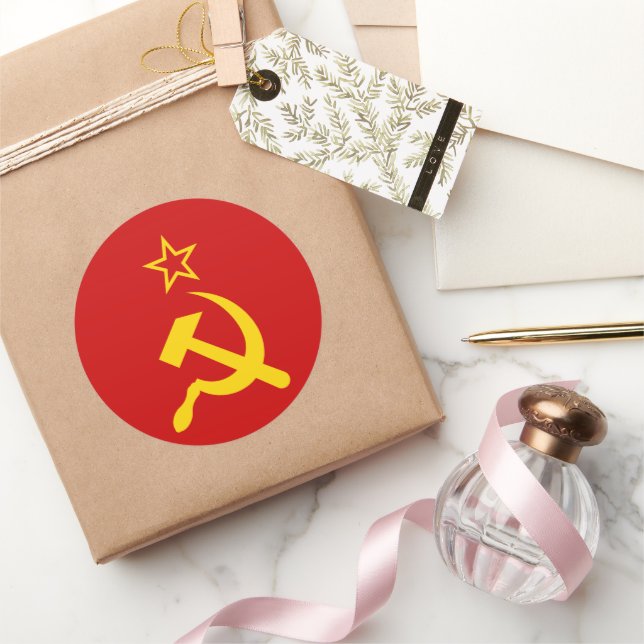 Écusson Thermocollant U24 – Drapeau URSS / Union Soviétique – 9 X 6 Cm (Patch à Coudre Ou Repasser)