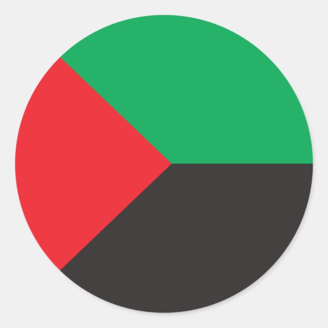 Sticker Rond Drapeau de Martinique (Devant)