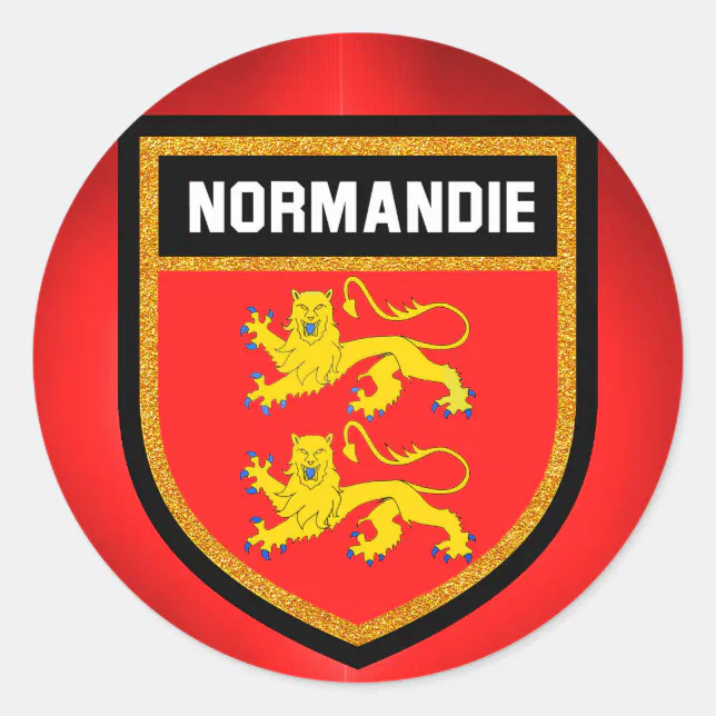 Autocollants D'embl&egrave;me De Drapeau De Normandie France | Montrez