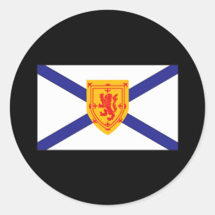 STICKER ROND DRAPEAU DE NOUVELLE-ÉCOSSE