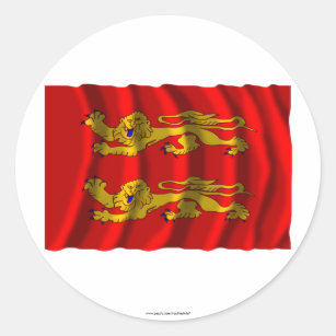 thumbnail image 2 of Normandy Norman Flag Sticker – Unbranded – New – Vinyl Decal 2 of 3