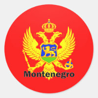 Drapeau de qualité de rondeau de Monténégro