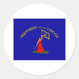 Sticker Rond drapeau de sécession de l'alabama
