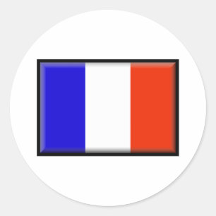 Sticker Rond Drapeau de St Barts
