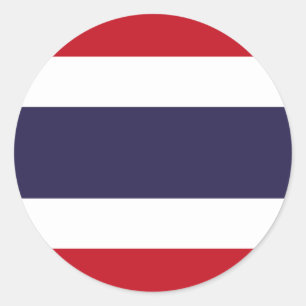 Sticker Rond Drapeau de Thaïlande
