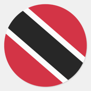 Sticker Rond Drapeau de Trinité-et-Tobago
