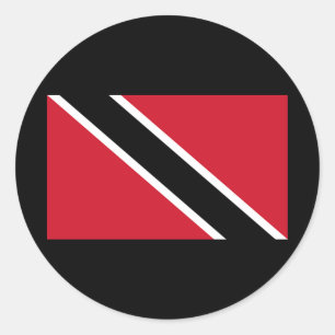 Sticker Rond Drapeau de Trinité-et-Tobago