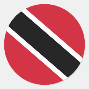 Sticker Rond Drapeau de Trinité-et-Tobago