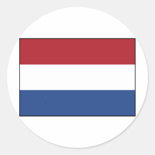Sticker Rond Drapeau des Pays-Bas