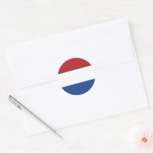 Sticker Rond Drapeau des Pays-Bas