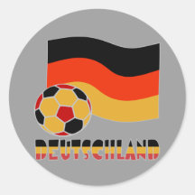Drapeau Deutschland et frontière gris balle de foo