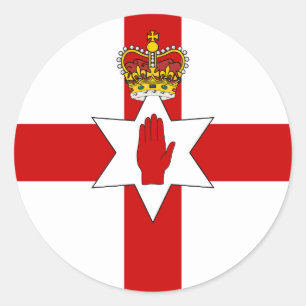 Sticker Rond Drapeau d'Irlande du Nord