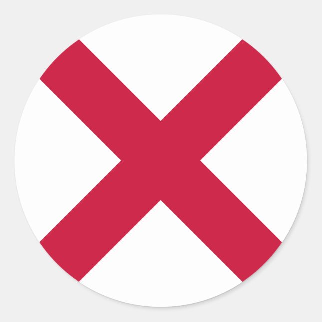 Sticker Rond Drapeau d'Irlande du Nord (Devant)