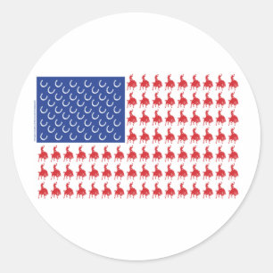 Sticker Rond Drapeau-Drapeau-Drapeau-Tee