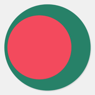 Sticker Rond Drapeau du Bangladesh