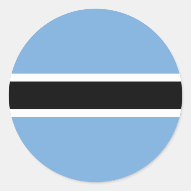 Sticker Rond Drapeau du Botswana (Devant)
