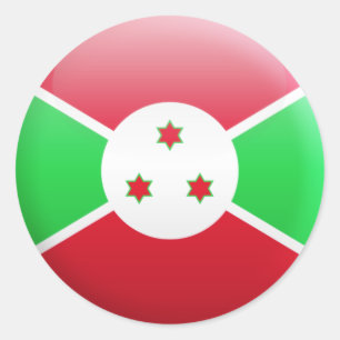 Sticker Rond Drapeau du Burundi