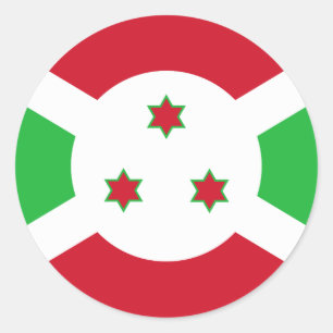 Sticker Rond Drapeau du Burundi