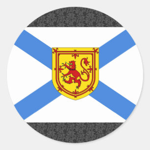 Sticker Rond Drapeau du Canada la Nouvelle-Écosse