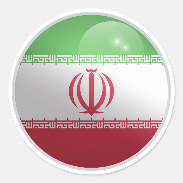 Sticker Rond Drapeau du cercle brillant de l'Inde (Devant)