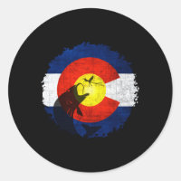 Drapeau du Colorado avec pêche à la mouche S
