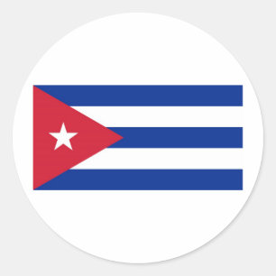 Sticker Rond Drapeau du Cuba