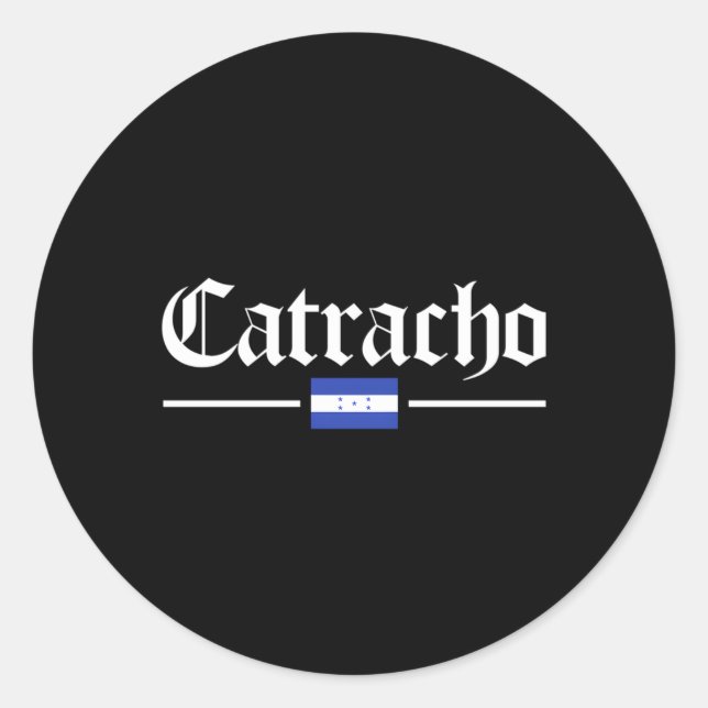 Sticker Rond Drapeau du Honduras Catracho (Devant)