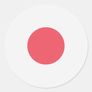 Sticker Rond Drapeau du Japon