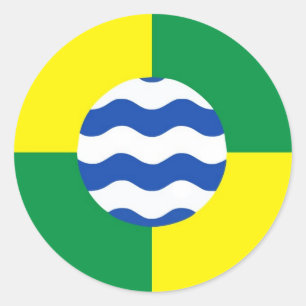 Sticker Rond drapeau du kenya de nairobi