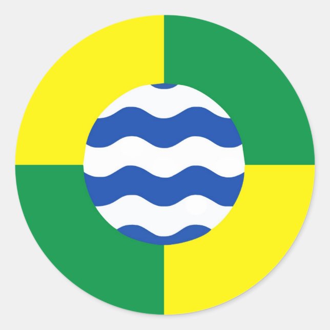 Sticker Rond drapeau du kenya de nairobi (Devant)