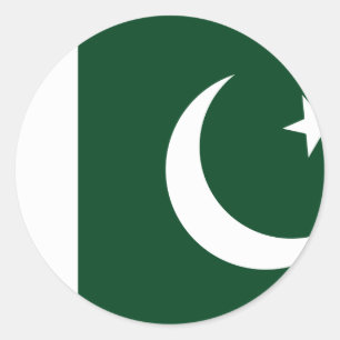 Sticker Rond Drapeau du Pakistan