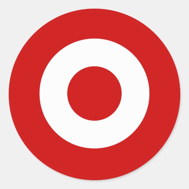 Sticker Rond Drapeau du Pérou symbole du drapeau du pays armée  (Devant)