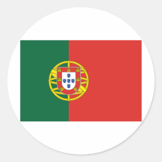 Sticker Rond Drapeau du Portugal