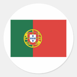 Sticker Rond Drapeau du Portugal
