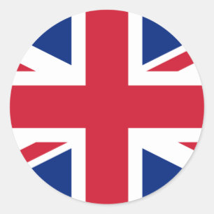 Sticker Rond Drapeau du Royaume-Uni