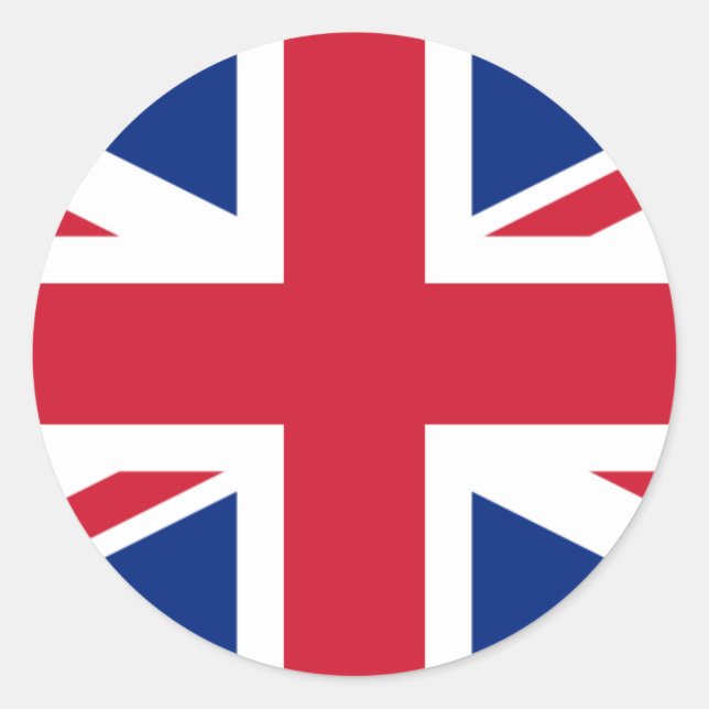 Sticker Rond Drapeau du Royaume-Uni (Devant)