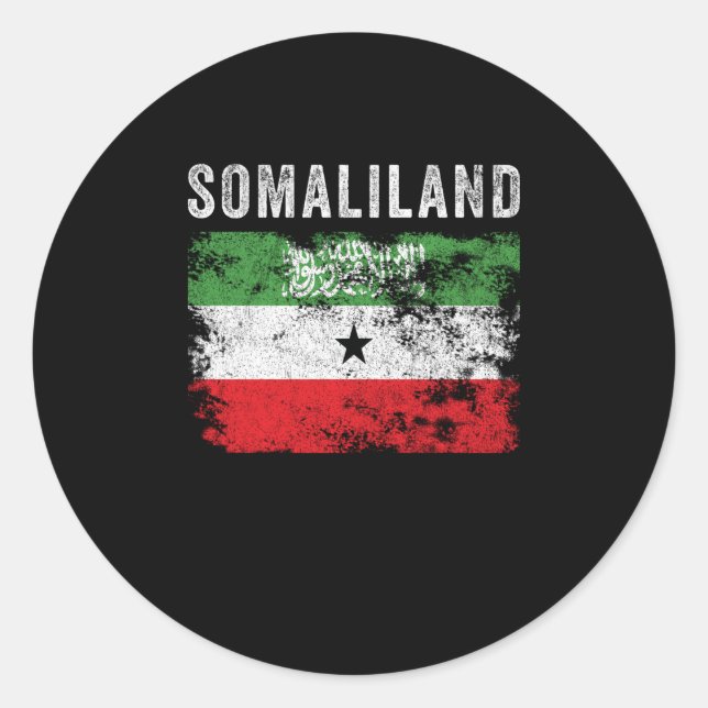Sticker Rond Drapeau du Somaliland (Devant)