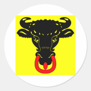 Sticker Rond Drapeau d'Uri
