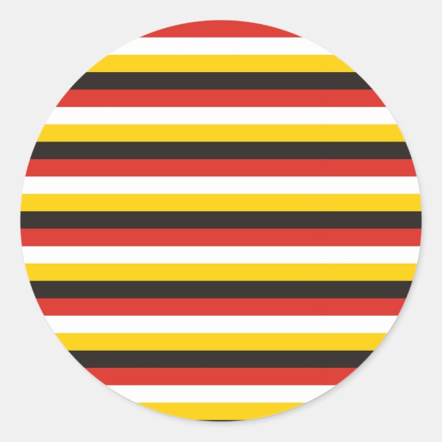 Sticker Rond Drapeau égyptien (Devant)