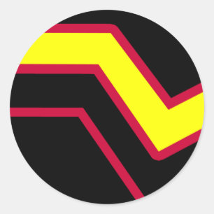 Sticker Rond Drapeau en caoutchouc / Fierté en latex
