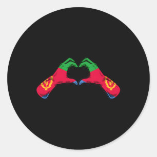 Sticker Rond Drapeau érythréen He