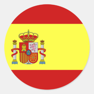Sticker Rond Drapeau espagnol Bandera Española