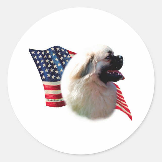 Sticker Rond Drapeau espagnol tibétain (Devant)