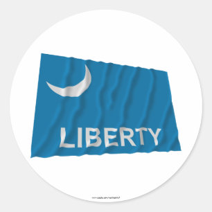 Sticker Rond Drapeau Fort Moultrie